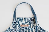 "Winter Woodland" - Apron in Navy by Kristen Knechtel - Tag in Bodoni Regular
