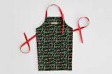 "Holly Branches" - Apron in Holly by Kristen Smith - Personalizable Apron