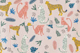 "Cheetah Tropical" - Apron in Blush by iamtanya - Fabric Detail