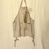 "Lena Linen-Blend Apron for Stylish Cooking" - Apron in beige by Powered By People
