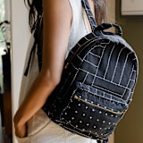 "Crosshatch Mini Backpack" - Backpack in black by Anchal