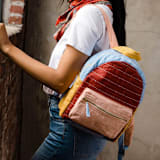 "Colorblock Mini Backpack" - Backpack in multicolor by Anchal