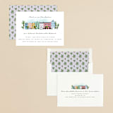 "Rainbow Row Weekend" - Bachelorette Party Invitations in Cloud by Becky Nimoy - Assembled