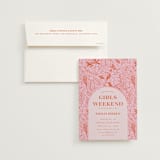 "Tropical Getaway" - Bachelorette Party Invitations in Roses by Pati Cascino - Invitation with Envelope