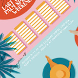 "Last Splash" - Bachelorette Party Invitations in Mimosa by Jenna Holcomb - Close-Up