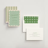 "Scallop" - Bachelorette Party Invitations in Seafoam by Morgan Kendall - Assembled