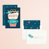 "Vintage Sign" - Bachelorette Party Invitations in Velvet by Cindy Reynolds - Assembled