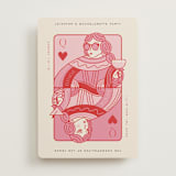 "The Queen" - Bachelorette Party Invitations in Rose by Jenna Holcomb - Front