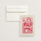 "The Queen" - Bachelorette Party Invitations in Rose by Jenna Holcomb - Invitation with Envelope