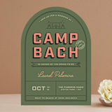 "Camp Bach" - Bachelorette Party Invitations in Fern by taylorVdesign - Front