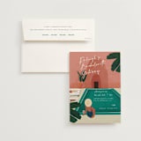 "Getaway" - Bachelorette Party Invitations in Jade by Jenna Holcomb - Invitation with Envelope
