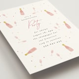 "Champagne Confetti" - Bachelorette Party Invitations in Chalk by Angela Thompson - Detail