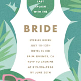 "Bride Swim wear" - Bachelorette Party Invitations in California by Angela Garrick - Close-Up