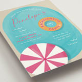 "Poolside" - Bachelorette Party Invitations in Watermelon Slushie by Cindy Reynolds - Close-Up