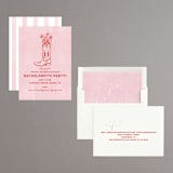 "Party Boots" - Bachelorette Party Invitations in Strawberry by Erin Kessler - Assembled