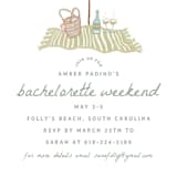 "Beach Bachelorette" - Bachelorette Party Invitations in Seafoam by Erin Kessler - Close-Up