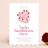 "vintage cake" - Bachelorette Party Invitations in Rosebud by Cass Loh - Front