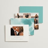 "Dip Dye" - Bachelorette Party Invitations in Turquoise by Kate Ahn - Back of Card