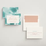 "Dip Dye" - Bachelorette Party Invitations in Turquoise by Kate Ahn - Assembled