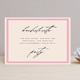 "Chic Party" - Bachelorette Party Invitations in Champagne by Angela Thompson - Front