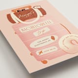 "Boarding" - Bachelorette Party Invitations in Blush by Gwen Bedat - Detail