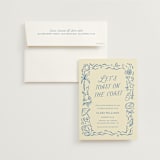 "On the Coast" - Bachelorette Party Invitations in Sea by Pati Cascino - Invitation with Envelope