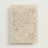 "Boots, Beers, and Bubbly" - Bachelorette Party Invitations in Sand by Cindy Reynolds - Front