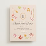 "Coast" - Bachelorette Party Invitations in Almond by Melanie Kosuge - Front