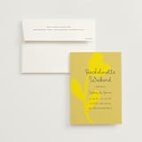 "Bloom" - Bachelorette Party Invitations in Caribbean Citrus by Morgan Kendall - Invitation with Envelope