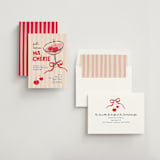 "Mon cherie" - Bachelorette Party Invitations in Cherry by Creo Study - Assembled