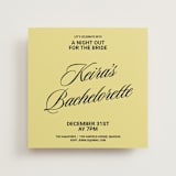 "Cocktails and Convos" - Bachelorette Party Invitations in Butter by Inkblot Design - Front