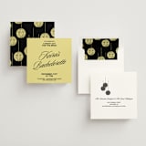 "Cocktails and Convos" - Bachelorette Party Invitations in Butter by Inkblot Design - Assembled