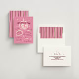 "Disco" - Bachelorette Party Invitations in Peony by Pati Cascino - Assembled