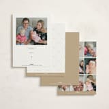 "formally contemporary" - Baptism and Christening Invitations in Silk by Erin Deegan - Back of Card Options