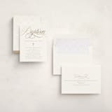 "formally contemporary" - Baptism and Christening Invitations in Silk by Erin Deegan - Assembled