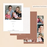 "gilded lace" - Baptism and Christening Invitations in Purity by Susan Asbill - Back of Card Options