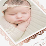 "gilded lace" - Baptism and Christening Invitations in Purity by Susan Asbill - Detail