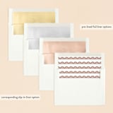 "gilded lace" - Baptism and Christening Invitations in Purity by Susan Asbill - Envelope Liner Options