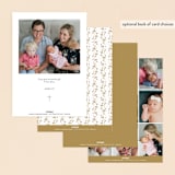 "Little angel" - Baptism and Christening Invitations in Snow by Ana de Sousa - Back of Card Options