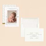 "Little angel" - Baptism and Christening Invitations in Snow by Ana de Sousa - Assembled