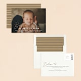 "Script Baptism" - Baptism and Christening Invitations in Snow by Chasity Smith - Assembled