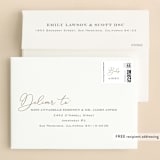 "Script Baptism" - Baptism and Christening Invitations in Snow by Chasity Smith - FREE Recipient Addressing