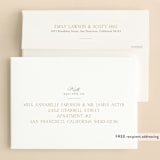 "Keepsake" - Baptism and Christening Invitations in Linen by Robert and Stella - FREE Recipient Addressing