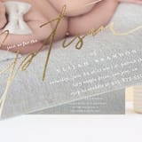 "Precious" - Baptism and Christening Invitations in Cloud by Vera Lim - Detail