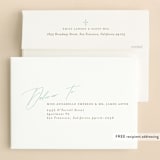 "Precious" - Baptism and Christening Invitations in Cloud by Vera Lim - FREE Recipient Addressing