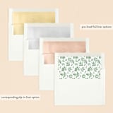 "Botanically" - Baptism and Christening Invitations in Mint by Everett Paper Goods - Envelope Liner Options