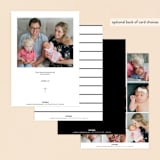 "Golden" - Baptism and Christening Invitations in Ink by Hudson meet Rose - Back of Card Options