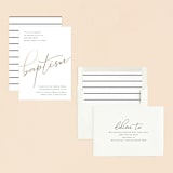 "Golden" - Baptism and Christening Invitations in Ink by Hudson meet Rose - Assembled