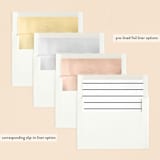 "Golden" - Baptism and Christening Invitations in Ink by Hudson meet Rose - Envelope Liner Options