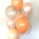 "Orange and Peach Balloons | Set of 8 Standard 11" Latex Balloons" - Party Balloons in orange by Marci McCue